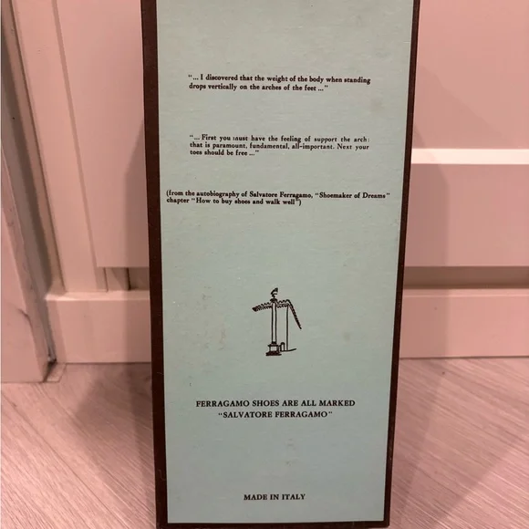 Vintage Salvatore Ferragamo Navy Leather Gancini Loafers 9.5 AA - Picture 5 of 10